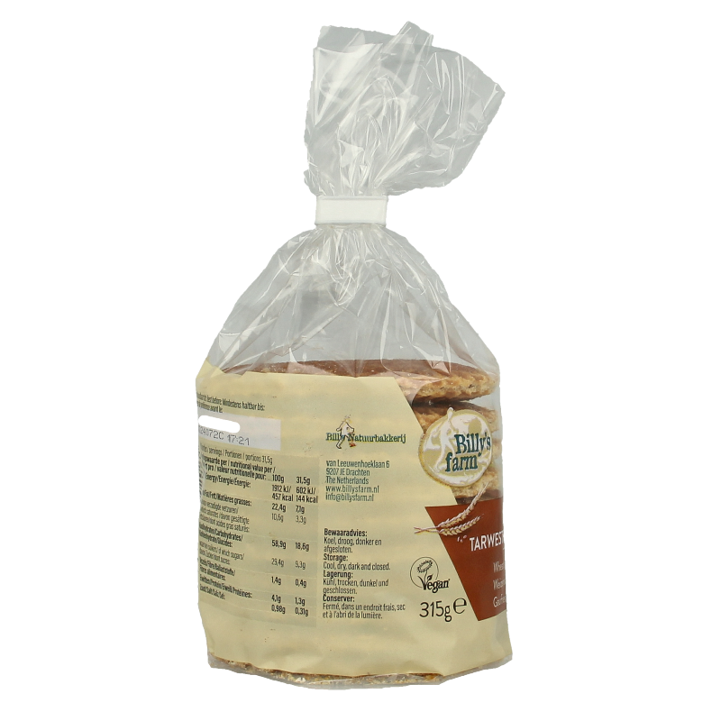 Billy's Farm Tarwestroopwafels bio 315 Gram