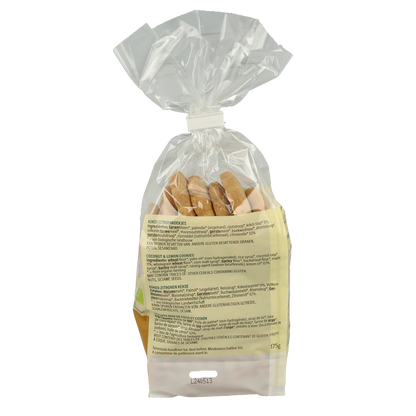 Billy's Farm Kokos citroenkoekjes bio 175.00 Gram