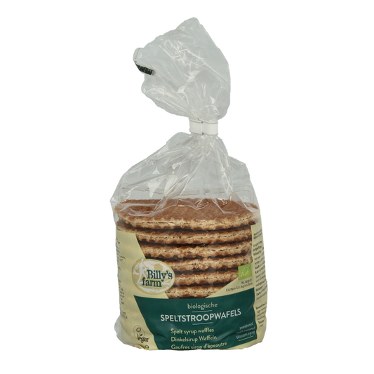 Billy's Farm Spelt stroopwafels bio 300 Gram