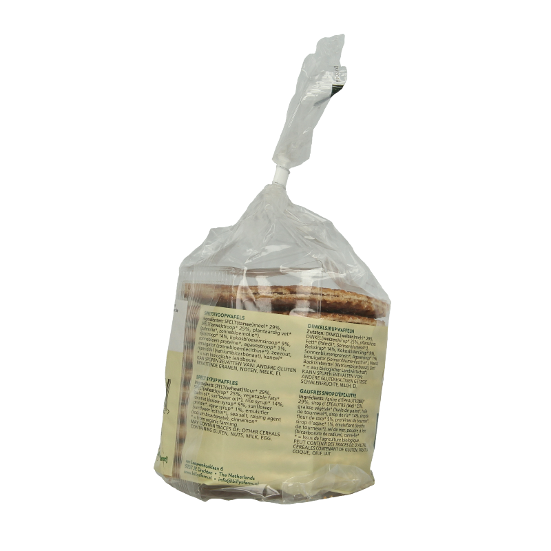 Billy's Farm Spelt stroopwafels bio 300 Gram