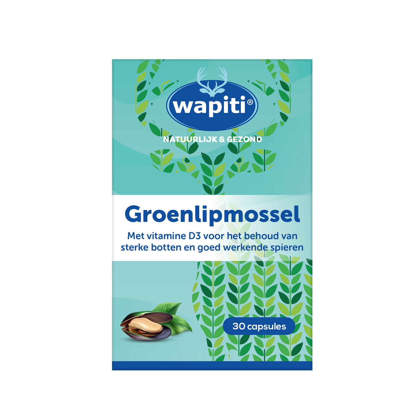 Wapiti Groenlipmossel extract 30 Capsules