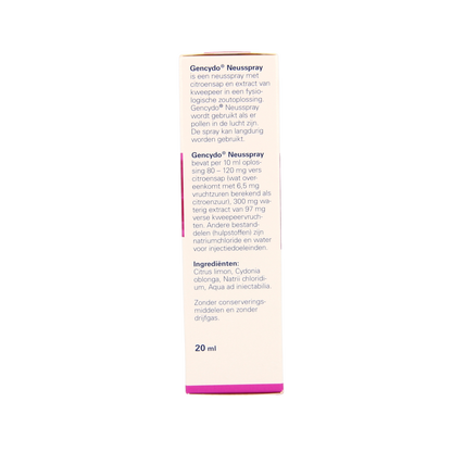 Weleda Gencydo neusspray 20.00 Milliliter