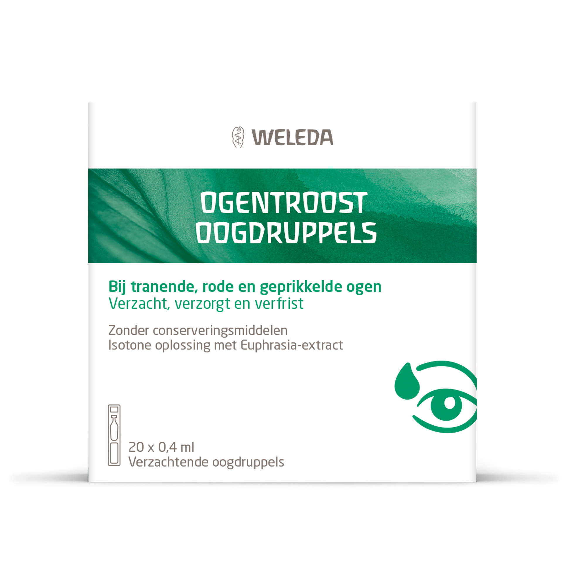 Weleda Ogentroost oogdruppels 0.4ml 20 Ampullen