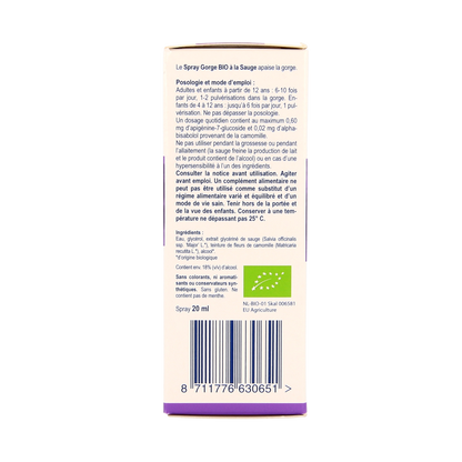 Weleda Salie keelspray bio 20.00 Milliliter