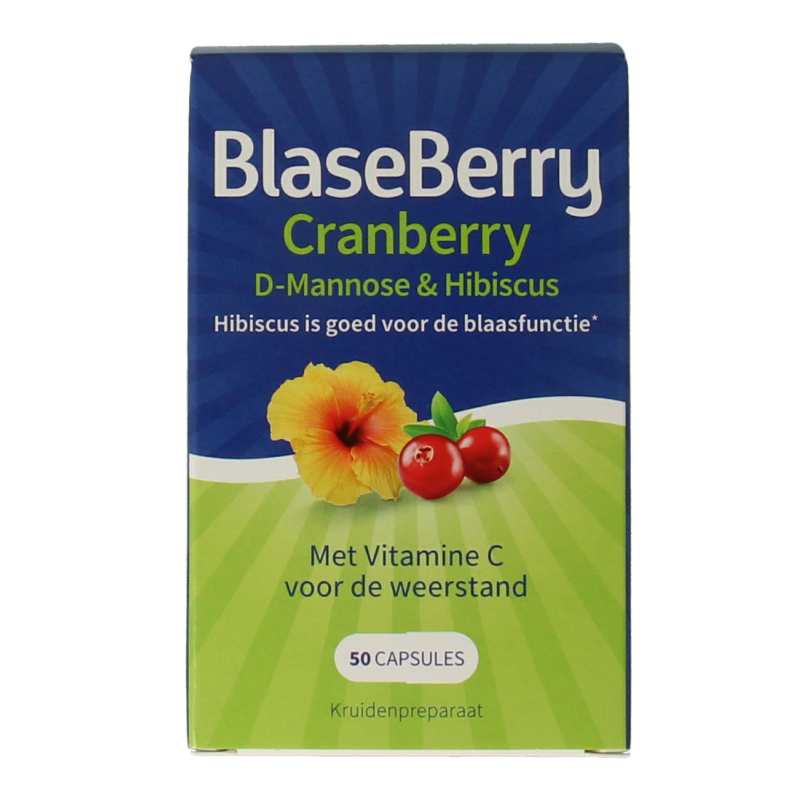 Blaseberry Cranberry D-Mannose & hibiscus 50 Capsules