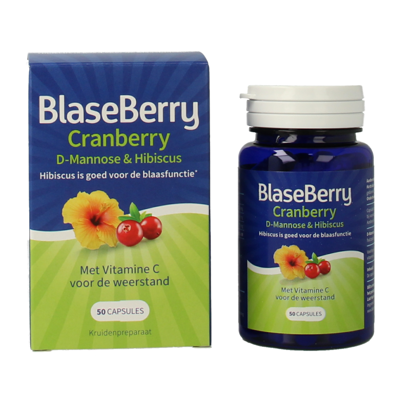 Blaseberry Cranberry D-Mannose & hibiscus 50 Capsules