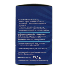 Blaseberry Cranberry D-Mannose & hibiscus 50.00 Capsules