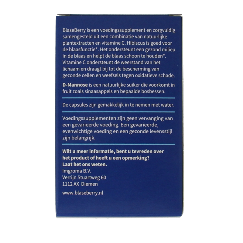 Blaseberry Cranberry D-Mannose & hibiscus 50 Capsules