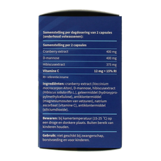 Blaseberry Cranberry D-Mannose & hibiscus 50.00 Capsules