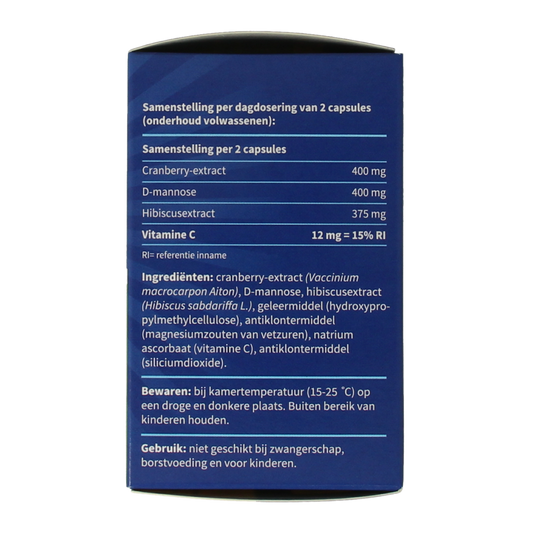 Blaseberry Cranberry D-Mannose & hibiscus 50.00 Capsules