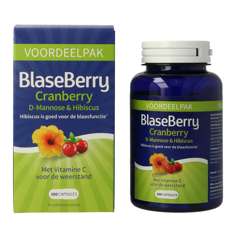 Blaseberry Cranberry D-Mannose & hibiscus 100 Capsules