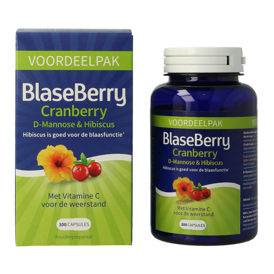 Blaseberry Cranberry D-Mannose & hibiscus 100 Capsules