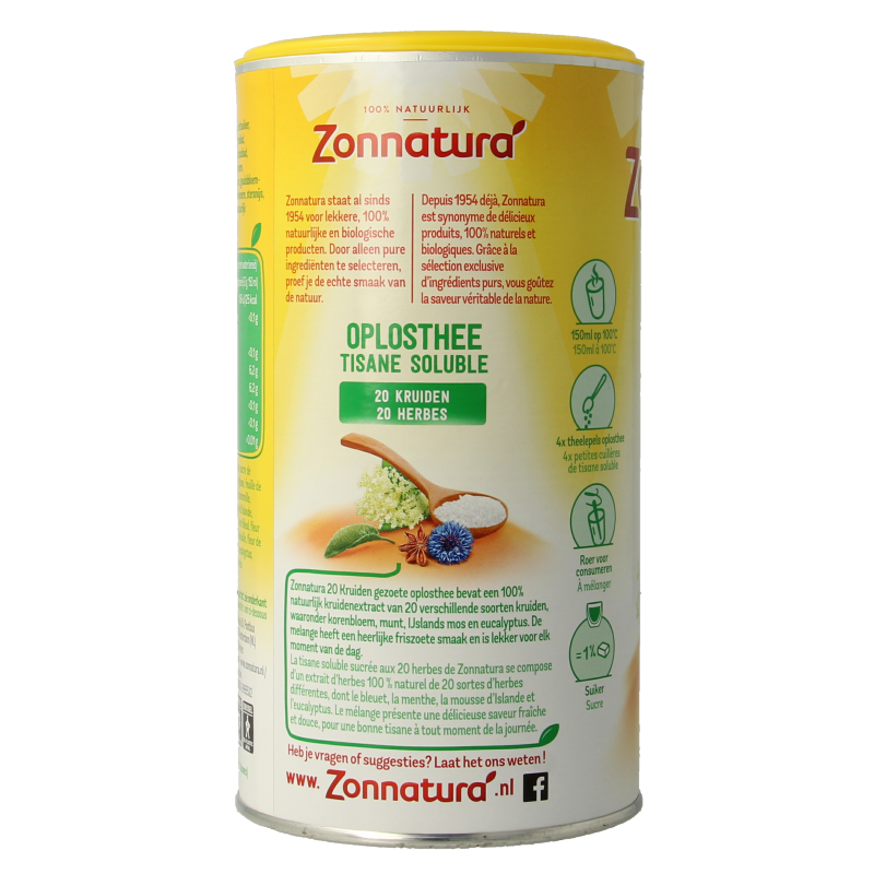 Zonnatura 20 Kruiden oplosthee 200 Gram