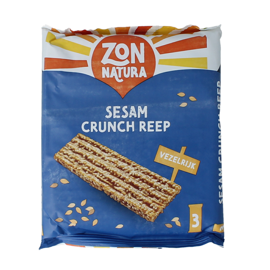 Zonnatura Sesam crunch reep 50 gram 3.00 Stuks
