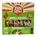 Zonnatura Noten appel kaneel reep 25 gram bio 3 Stuks