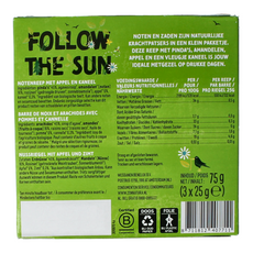 Zonnatura Noten appel kaneel reep 3x25 gram bio 75.00 Gram