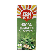 Zonnatura Brandnetel citroengras bio 20.00 Zakjes