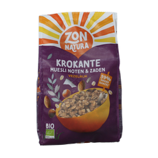 Zonnatura Krokante muesli noten en zaden bio 375.00 Gram