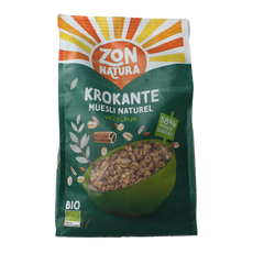 Zonnatura Krokante muesli naturel bio 375.00 Gram