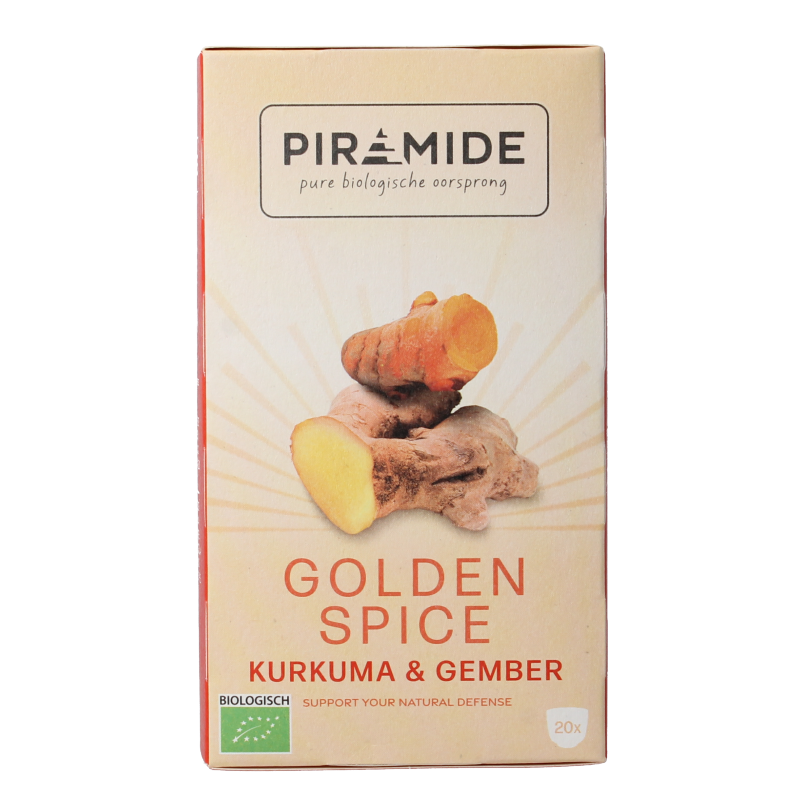 Piramide Golden spice bio 20 Zakjes