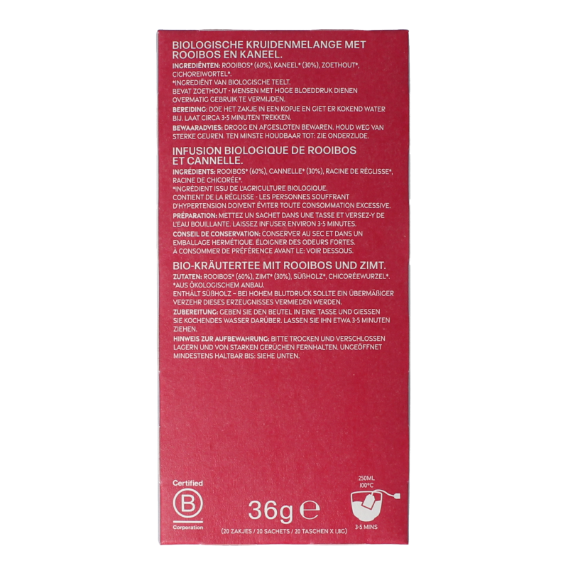 Piramide Comfort warmth bio 20 Zakjes