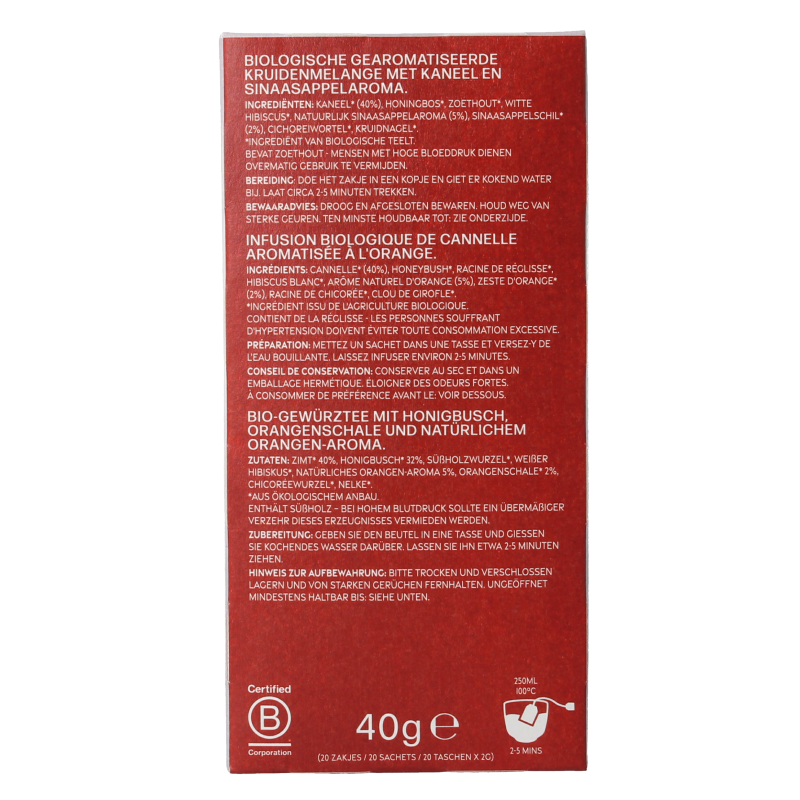 Piramide Calming spirit bio 20 Zakjes