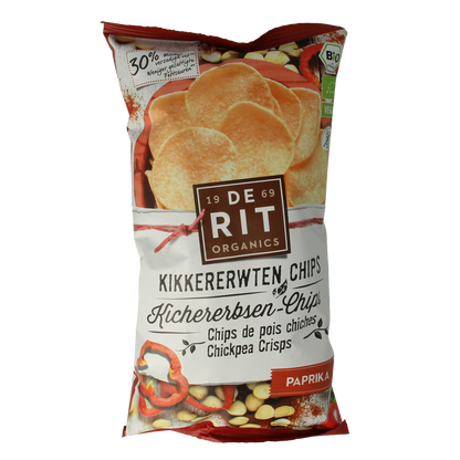 De Rit Kikkererwtenchips paprika bio 75.00 Gram
