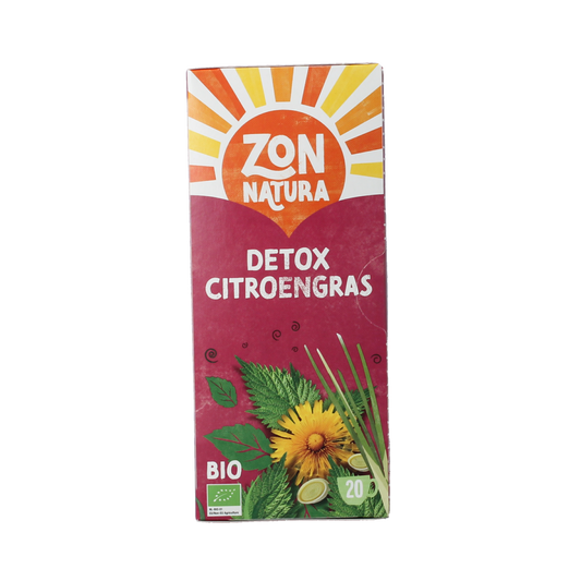 Zonnatura Detox citroengras bio 20.00 Zakjes