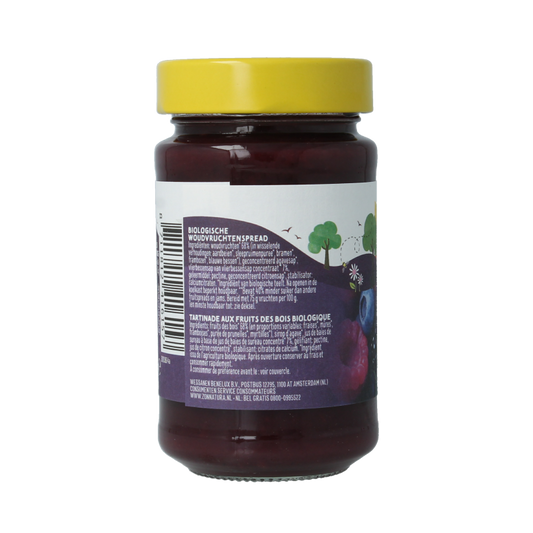 Zonnatura Fruitspread woudvruchten 75% bio 250 Gram