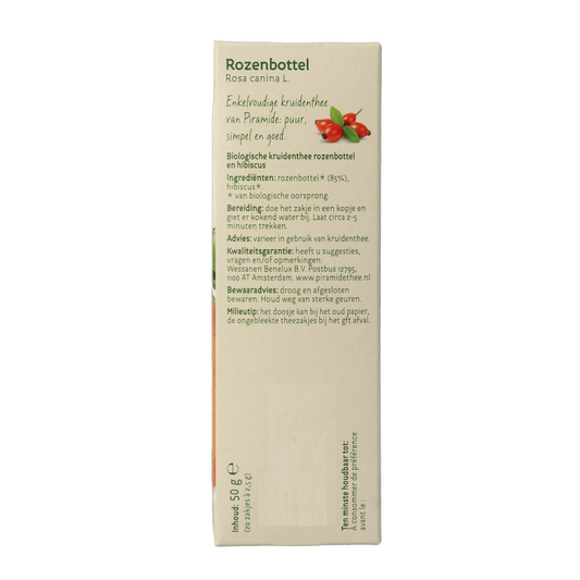 Piramide Rozenbottel thee eko bio 20.00 Zakjes