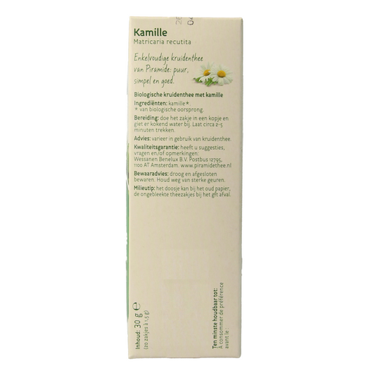 Piramide Kamille thee eko bio 20.00 Zakjes