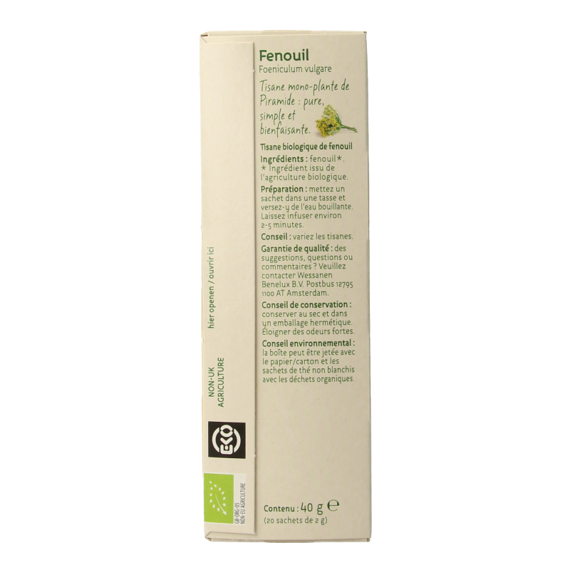Piramide Venkel thee eko bio 20 Zakjes