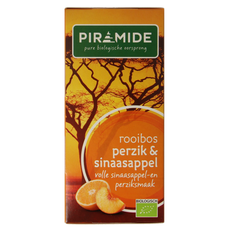 Piramide Rooibos perzik sinaasappel thee bio 20.00 Zakjes