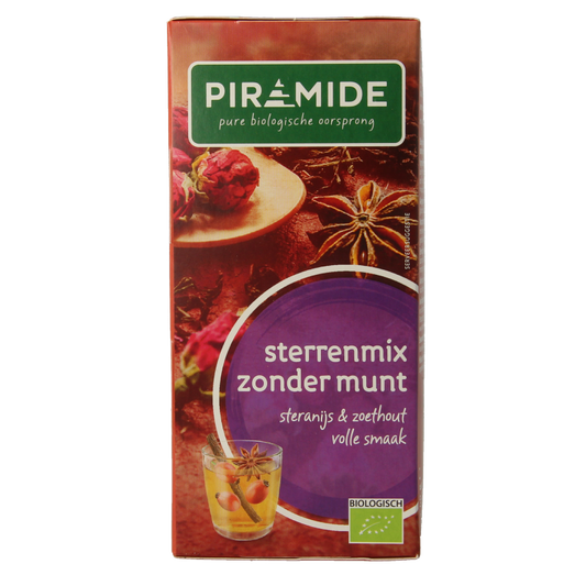 Piramide Sterrenmix zonder munt thee eko bio 20 Zakjes