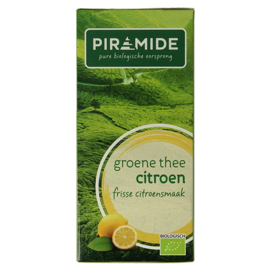 Piramide Groene thee met citroen bio 20.00 Zakjes