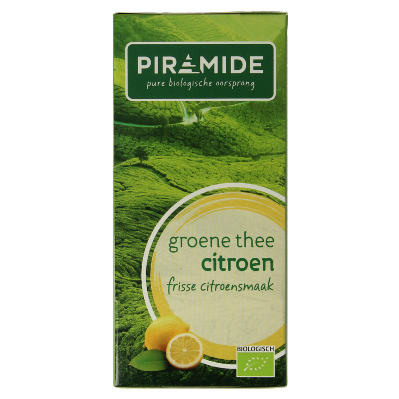 Piramide Groene thee met citroen eko bio 20 Zakjes