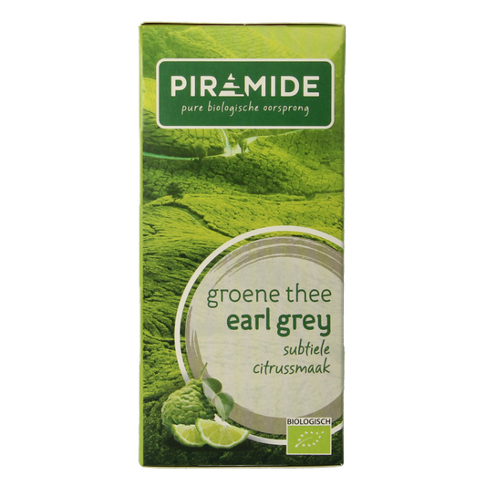 Piramide Groene thee & earl grey eko bio 20 Zakjes