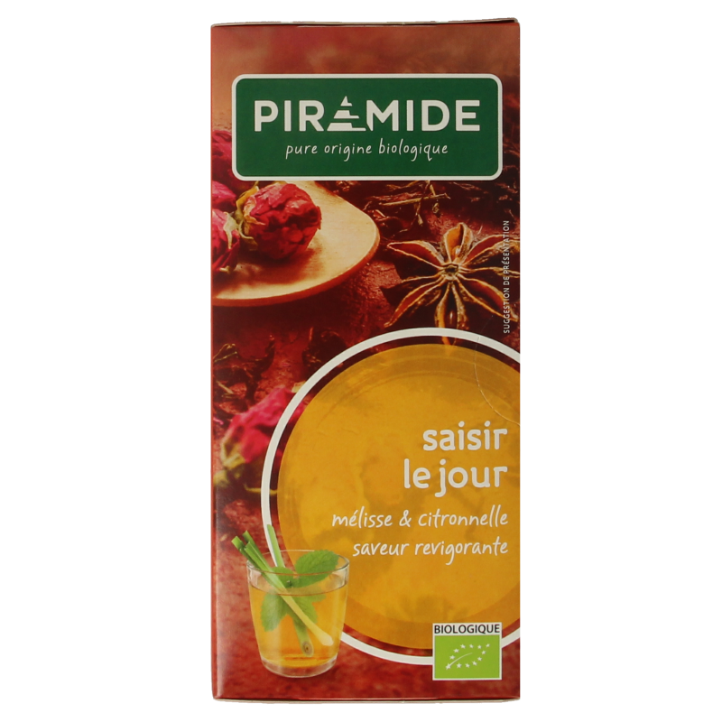 Piramide Pluk de dag mix thee eko bio 20 Zakjes