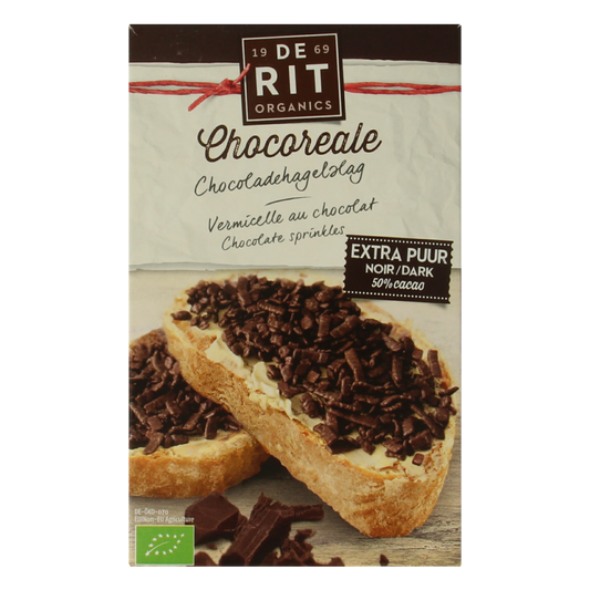 De Rit Chocoreale hagelslag extra puur bio 200 Gram