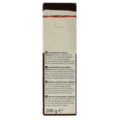 De Rit Chocoreale hagelslag extra puur bio 200.00 Gram