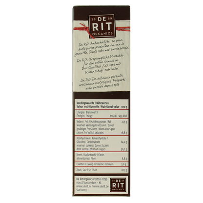 De Rit Chocoreale hagelslag extra puur bio 200.00 Gram