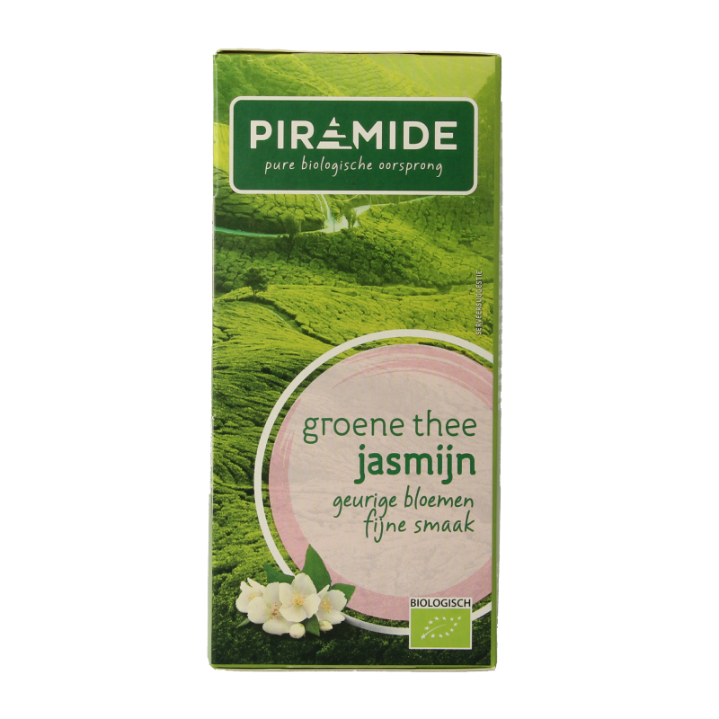 Piramide Groene thee & jasmijn eko bio 20 Zakjes