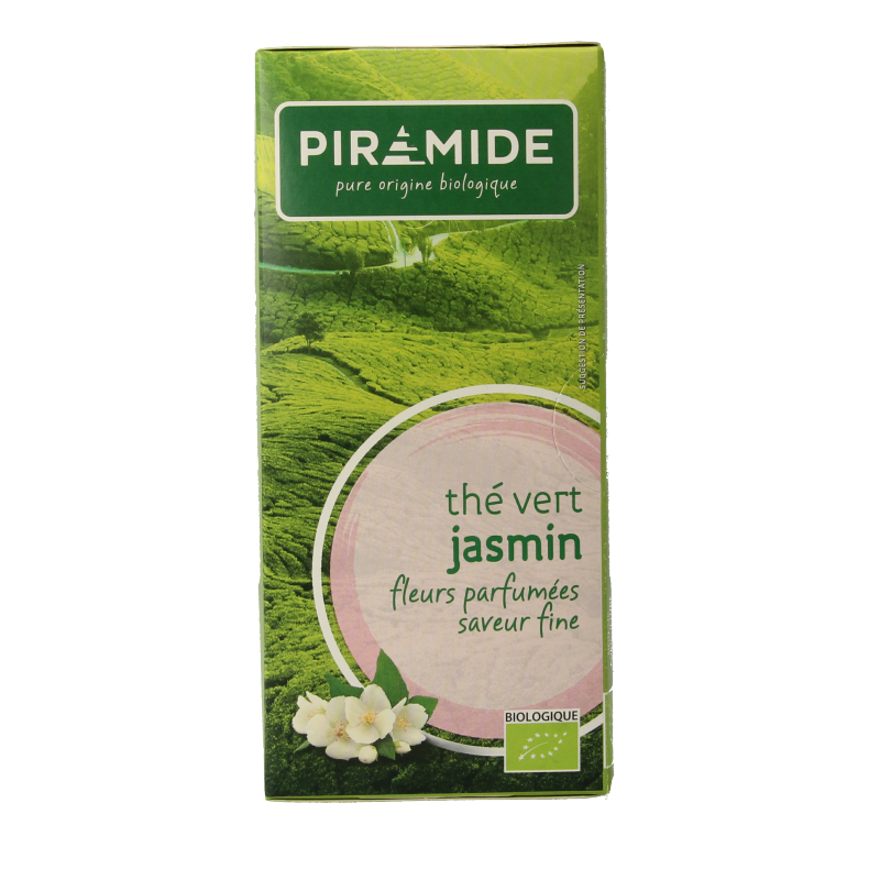 Piramide Groene thee & jasmijn eko bio 20 Zakjes