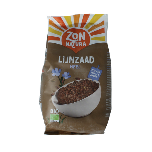 Zonnatura Lijnzaad heel bio 400 Gram