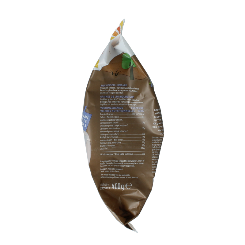 Zonnatura Lijnzaad heel bio 400 Gram