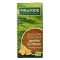 Piramide Groene thee met gember en citroen bio 20.00 Zakjes