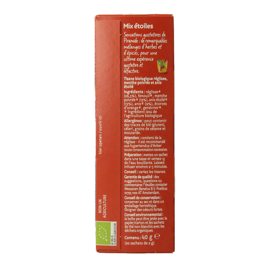 Piramide Sterrenmix thee eko bio 20 Zakjes