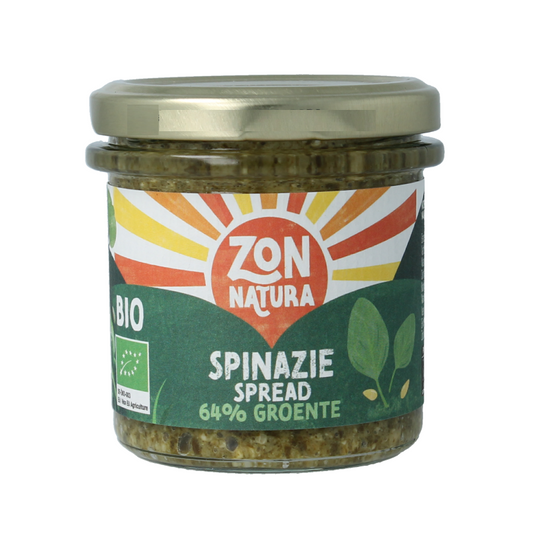 Zonnatura Groentespread spinazie bio 135 Gram