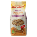 Zonnatura Muesli appel kaneel glutenvrij bio 375 Gram