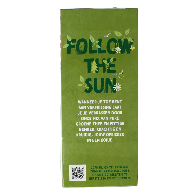 Zonnatura Groene thee gember bio 20 Zakjes